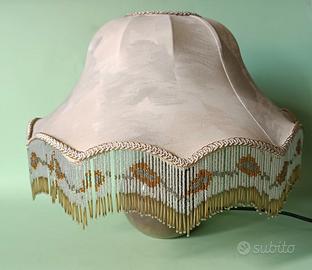 Lampada Paralume Campana con frange di Perline