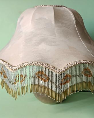 Lampada Paralume Campana con frange di Perline