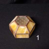 Scatola esagonale portagioie, artigianale.