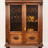 Vetrina neorinascimentale fine ’800 vetri piombati