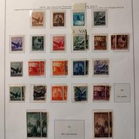 Francobolli Democratica 1945-48, quasi completa