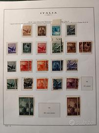 Francobolli Democratica 1945-48, quasi completa
