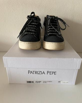 Sneakers alte Patrizia Pepe colore nero tag.33