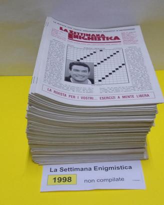 LA SETTIMANA ENIGMISTICA, anno 1998, NON compilati