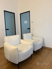 Poltrone e sofà - coppia di poltrone bianche