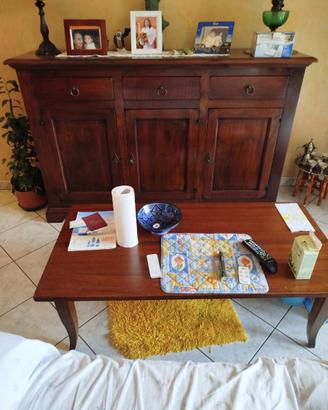 Soggiorno in legno arte povera