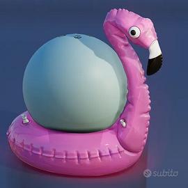 supporto per Alexa Echo Dot 4 e 5 fenicottero rosa