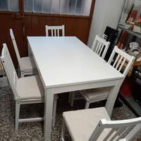 tavolo con 6 sedie