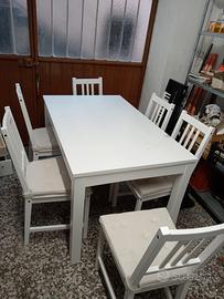 tavolo con 6 sedie