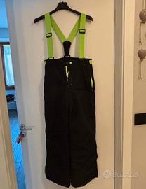 Pantalone salopette da sci bambino 11/12 anni
