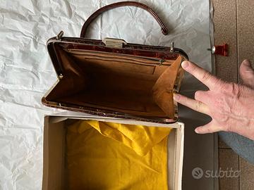 Borsetta in pelle di coccodrillo