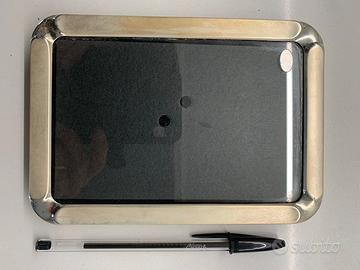 2 cornici foglia argento piccole