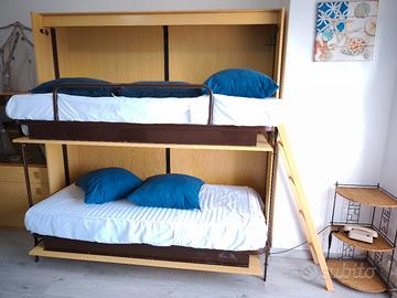 Letto a castello a scomparsa 