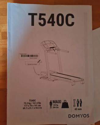 TAPIS ROULANT DOMYOS T540C