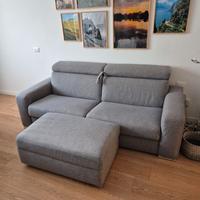 Divano letto Poltronesofa Montecchio con pouf