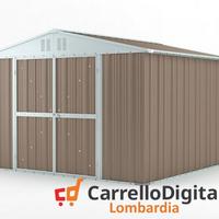 Box struttura lamiera Acciaio 327x307 tortora