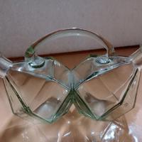 Coppia di Ampolle Vintage per "Olio" e "Aceto"