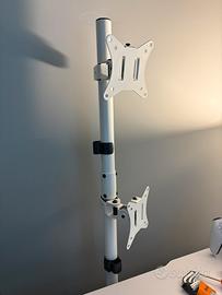 Staffa braccio per monitor verticale