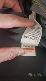 giacca nera in vera pelle puma-ferrari