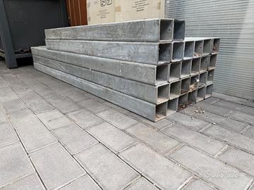 Tubolare quadrato zincato 80X80 4mm