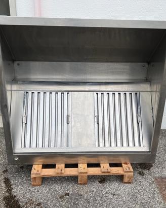 Cappa aspirante snack a parete 120x110x45H