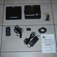 DvD lettore  doppio schermo x auto con accessori