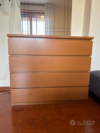 Cassettiera in legno