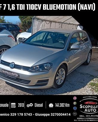 Golf 7 1.6 TDI 110cv BlueMotion (NAVI)
