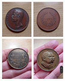 Lotto 5 rare medaglie antiche politiche religiose