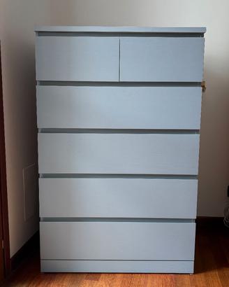 Malm cassettiera 6 cassetti