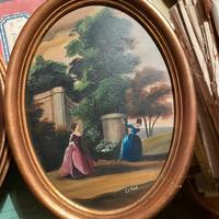 Dipinti ad olio ovali