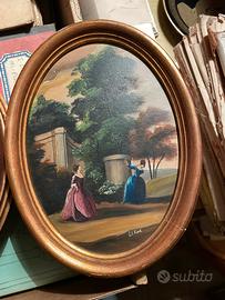 Dipinti ad olio ovali