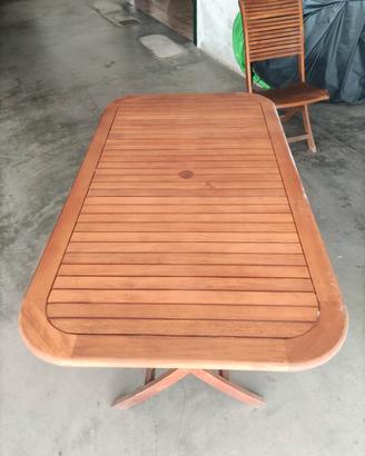 tavolo giardino legno 150x85