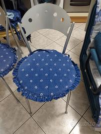 2 sedie in metallo per la casa e giardino 