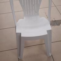 150 pz. Sedie Bianche plastica 