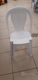 150 pz. Sedie Bianche plastica 