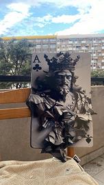 Quadri 3D artigianali in resina e legno MDF