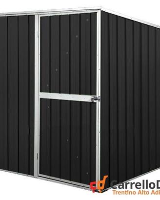 Box da giardino lamiera 175x185cm nero