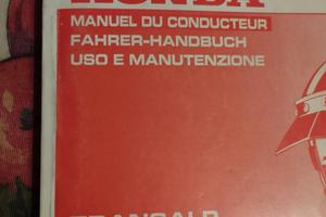 Libretto uso e manutenzione Transalp 600