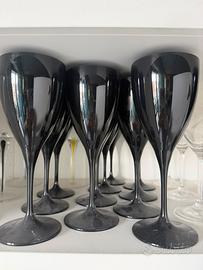 St iopendi Bicchieri Neri 12 pezzi design