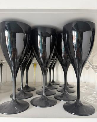St iopendi Bicchieri Neri 12 pezzi design