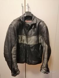 Giubbotto moto in pelle + pantaloni abbinati