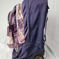 zaino scuola Jansport viola con trolley