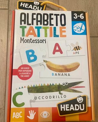 Puzzle Alfabeto Tattile Montessori