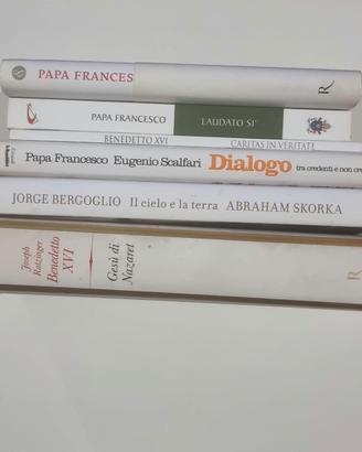 Lotto 6 libri Papi: Francesco e Benedetto XVI