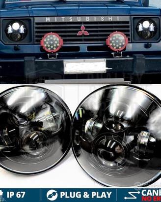 FARI LED 7 Pollici Per MITSUBISHI PAJERO 1 6500K