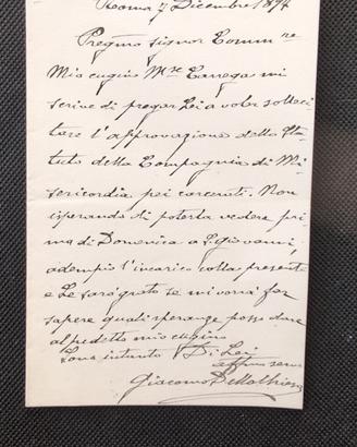 Carteggio autografo di Giacomo Della Chiesa