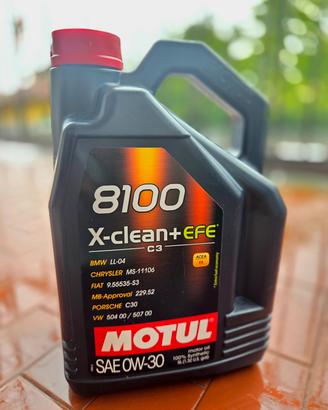 Olio Motul 8100 X-CLEAN +EFE 0w30 C3 5 lt