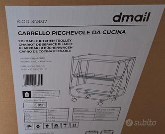 Carrello pieghevole da cucina