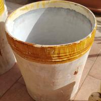 Vaso di creta smaltato senza manici, non spedisco